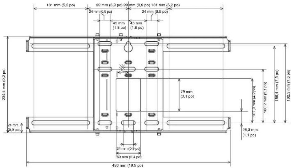 EPSON ELPMB53 - Plaque murale - 1