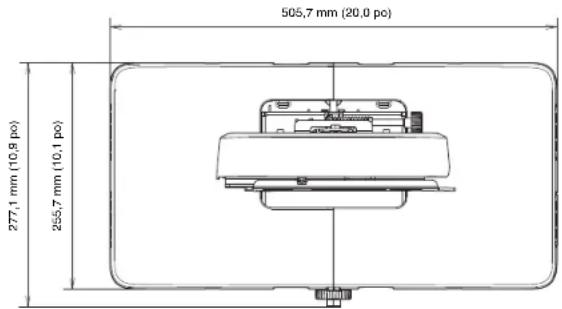 EPSON ELPMB53 - Cache de la plaque murale - 1