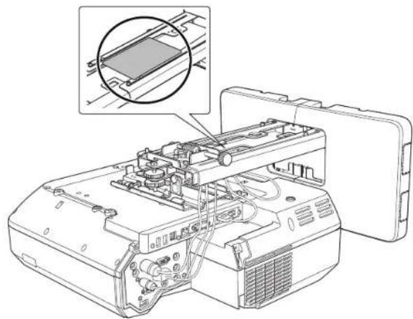 EPSON ELPMB53 - Attach the wall plate cover and end cap - 4