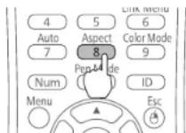 EPSON ELPMB53 - Changez le rapport hauteur/largeur (au besoin) - 2