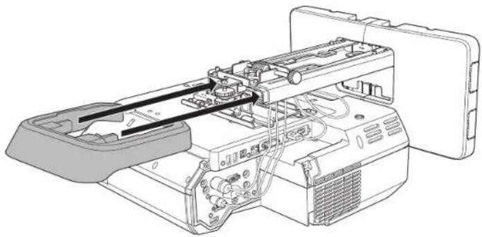 EPSON ELPMB53 - Fixez le cache du support de montage et le capuchon de protection - 3