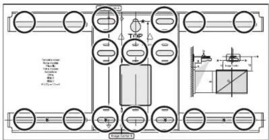EPSON ELPMB53 - Install the wall plate on the wall - 3