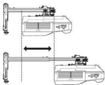 EPSON ELPMB53 - Adjust the forward/backward slide - 2