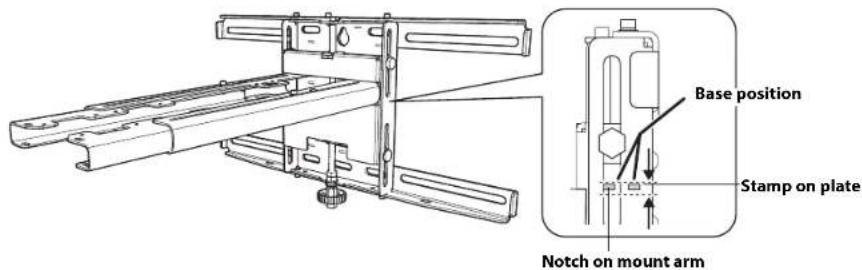 EPSON ELPMB53 - Distance from top of projected image to wall plate - 1