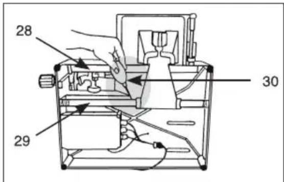 Waring Commercial WCS220SV - Sliding capacity of the food tray group carriage. - 1