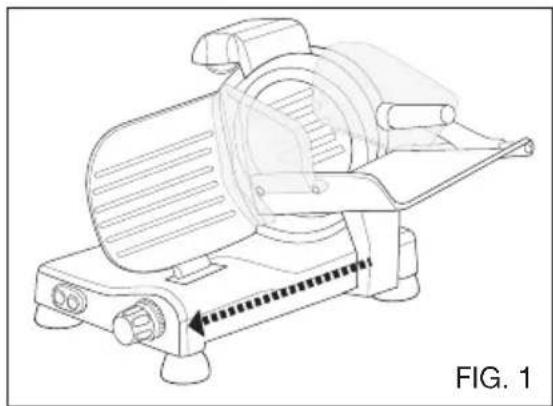Waring Commercial WCS220SV - BLADE IS SHARP. HANDLE CAREFULLY WHEN CLEANING. - 1