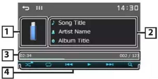 KENWOOD DMX129BT - Playback operations - 1
