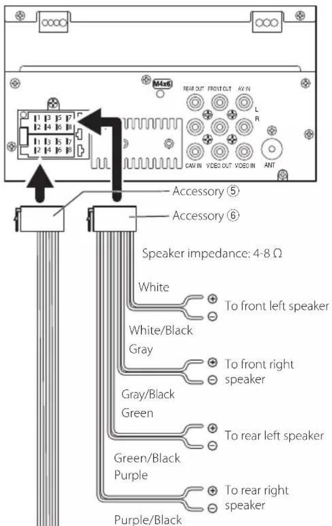 KENWOOD DMX129BT - Connecting wires to terminals - 2