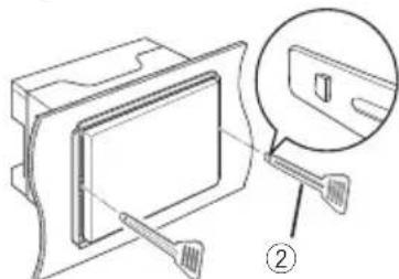 KENWOOD DMX129BT - Removing the unit - 1