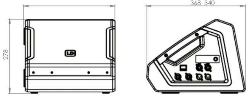 LD Systems MON 8 A G3 - DIMENSIONS - 1