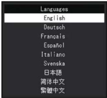 EIZO FlexScan EV3240X - Langues - 1