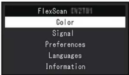 EIZO FlexScan EV3240X - Fonctionnement de base du menu Réglage - 1