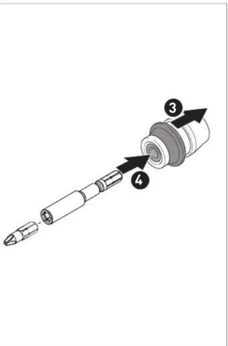 Diagram of a mechanical component with numbered parts labeled 3, 4, and 5