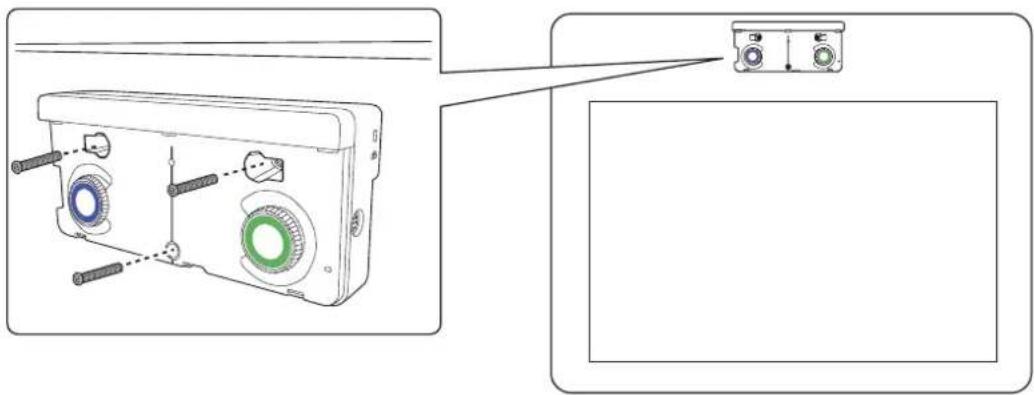 Diagram showing a device with labeled parts and a control panel, illustrating a mechanical or electrical setup.