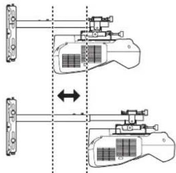 EPSON ELPMB43 - Adjust the forward/backward slide - 2