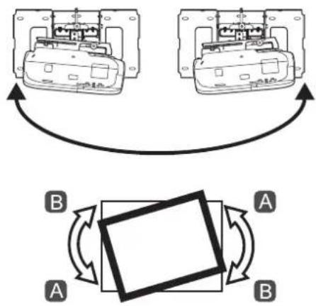 EPSON ELPMB43 - Use the adjustment knob on the left side to adjust the horizontal roll - 3