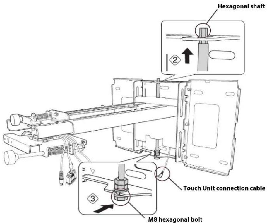 Hexagonal shaft Touch Unit connection cable M8 hexagonal bolt