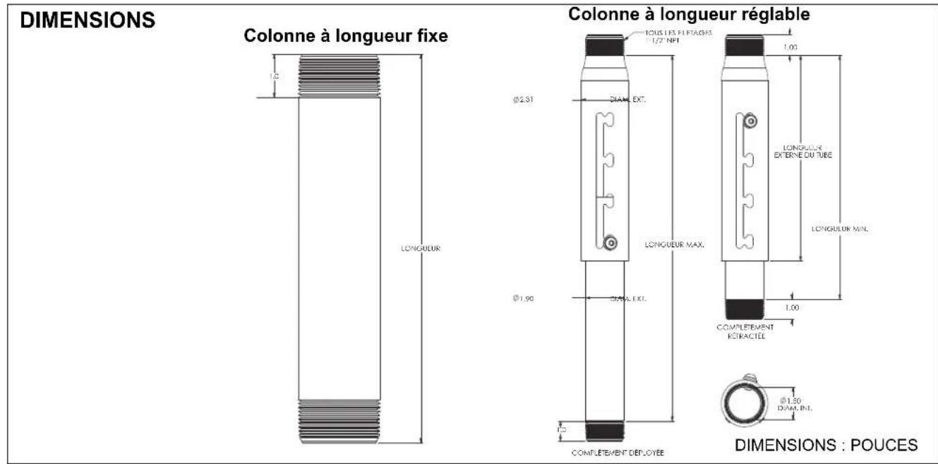 EPSON ELPMBC03 - COLONNE D'EXTENSION À LONGUEUR RÉGLABLE - 3