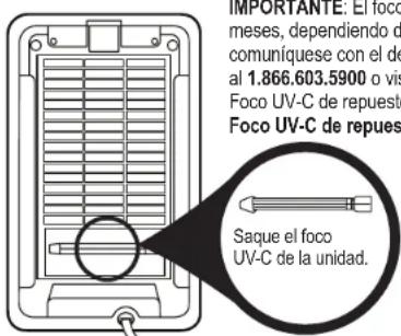 Guardian GermGuardian AC41001 - REEMPLAZO DEL FOCO UV-C - 4