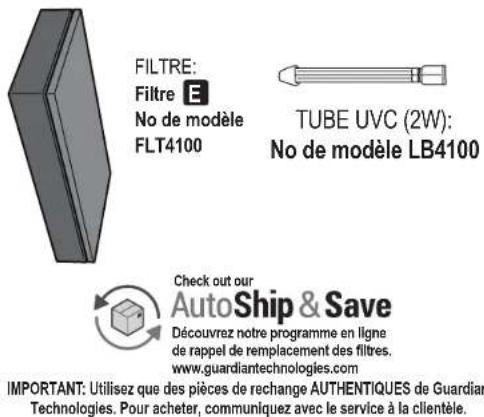 Guardian GermGuardian AC41001 - L'AMPOULE CONTIENT DU MERCURE - 3