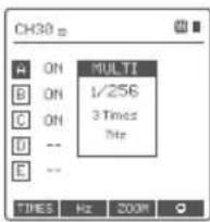 GODOX XPRO II F - ストロボパラメータ設定（出力値、頻度、周波数設定） - 1