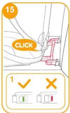 Joie i-Trillo FX - Instalarea folosind sistemul ISOFIX și centura de siguranță în 3 puncte sau utilizând numai centura de siguranță în 3 puncte - 4
