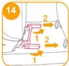Joie i-Trillo FX - Instalarea folosind sistemul ISOFIX și centura de siguranță în 3 puncte sau utilizând numai centura de siguranță în 3 puncte - 3