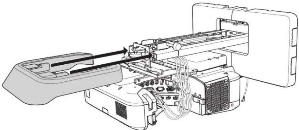 EPSON ELPMB46 - Fixez le cache du support de montage et le capuchon de protection - 2