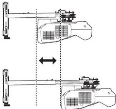 EPSON ELPMB46 - Adjust the forward/backward slide - 2