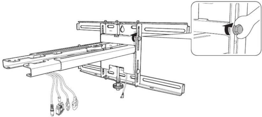 EPSON ELPMB46 - Adjust the vertical slide position of the arm - 2