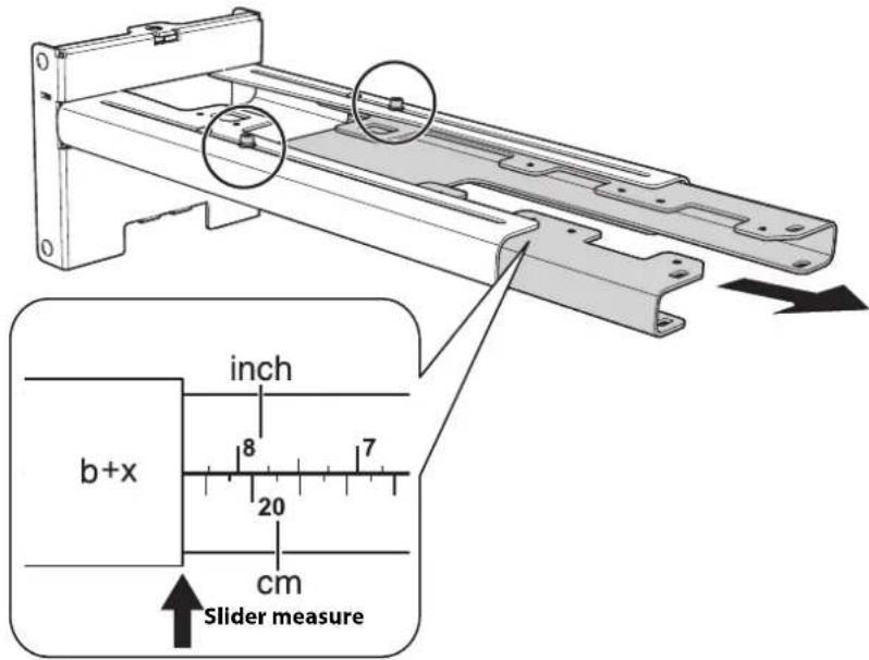 inch b+x 8 7 20 cm Slider measure