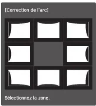 [Correction de l'arc] Sélectionnez la zone.