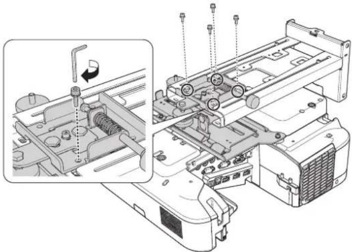 EPSON ELPMB46 - Attach the projector to the wall mount - 4