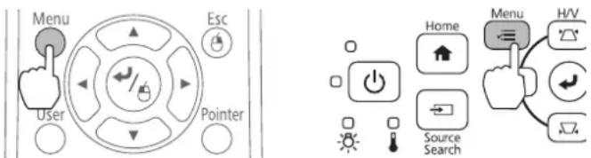 Menu Esc User Pointer Home Source Search Menu H/V