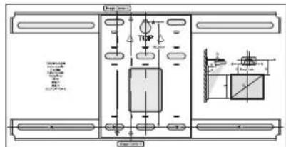 Technical schematic diagram of a mechanical or electrical component with labeled parts and dimensions