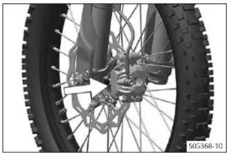 GAS GAS MC 250F (2024) - Déposer la roue avant - 1