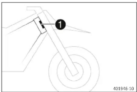 GAS GAS MC 450F (2024) - Étiquette de tête de direction - 1