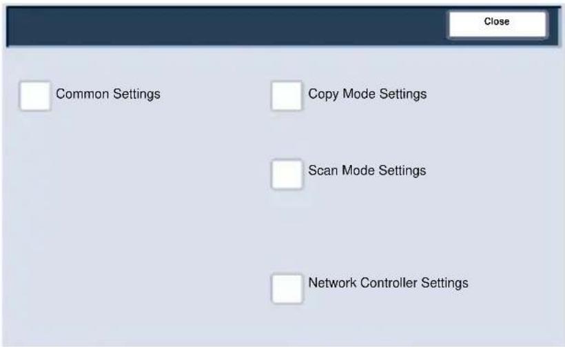XEROX DocuColor 252 - System Administrator Menu Overview - 1