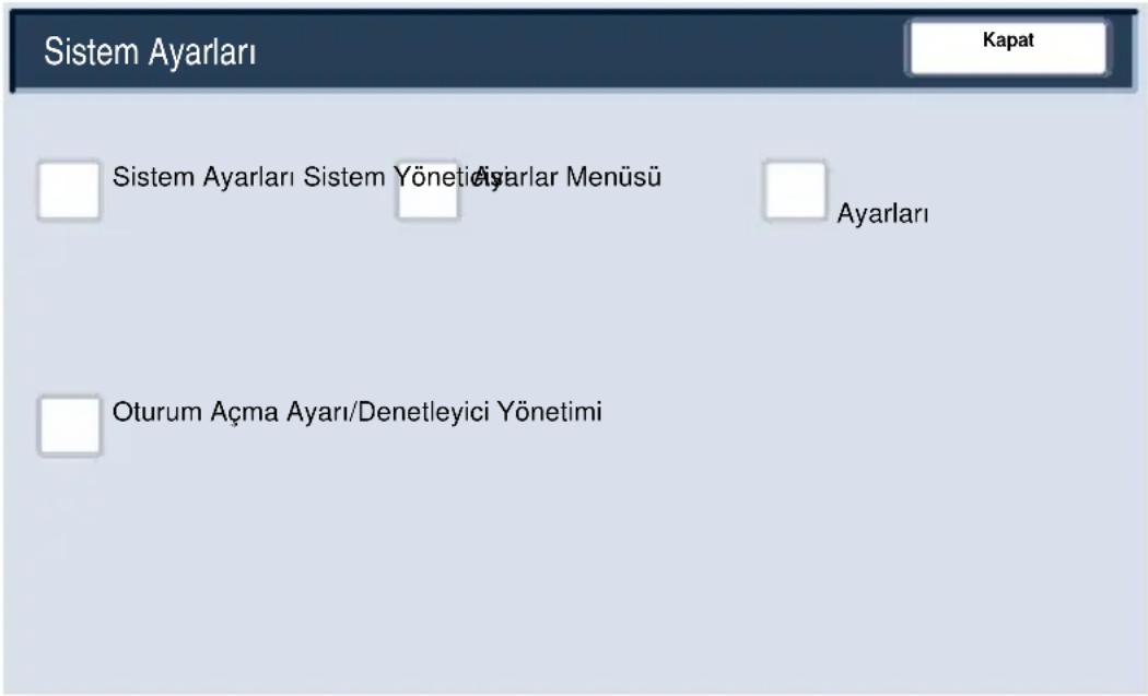 XEROX DocuColor 252 - Sistem Yöneticisi Menüsü Genel Bakış - 1