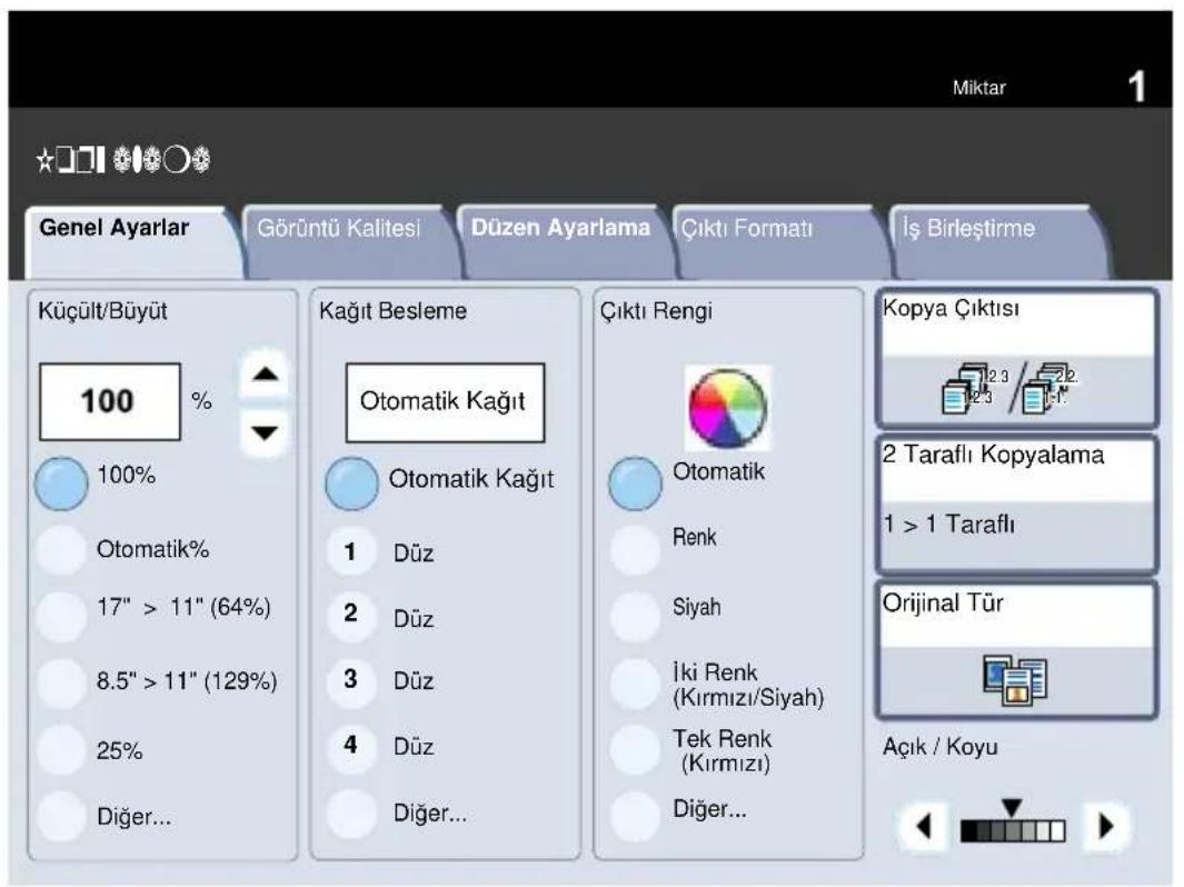 XEROX DocuColor 252 - Özellikleri seçin - 1