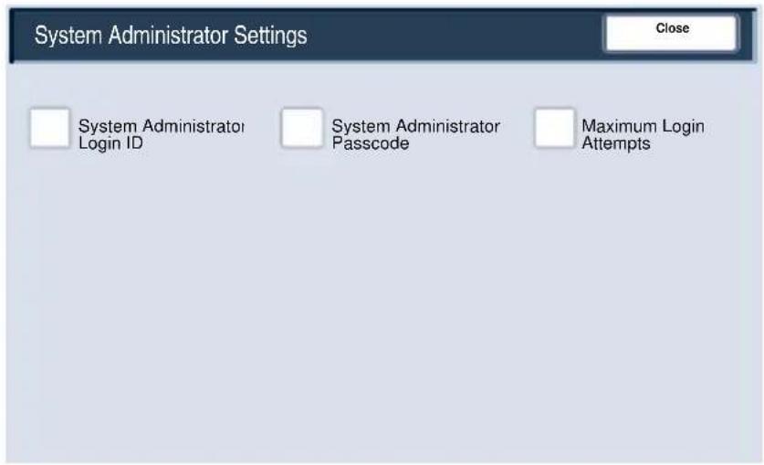 XEROX DocuColor 252 - System Administrator Menu Overview - 1