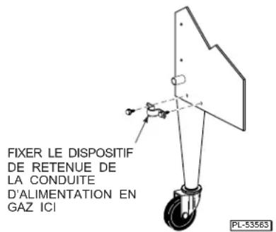 Vulcan VC4GD - Installation du four sur roulettes - 1