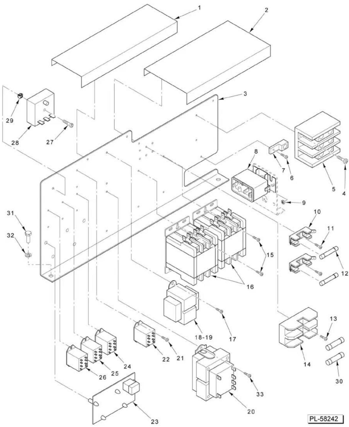 Vulcan C24EA5 PLUS - ILLUS. PART NO. NAME OF PART AMT. PL-58193 - 1