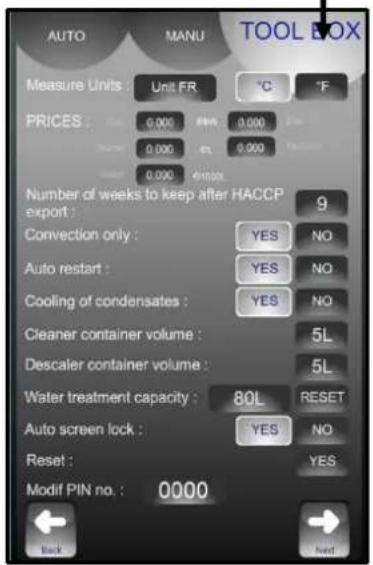 Vulcan TCM-61G - CLIENT PARAMETERS - 3