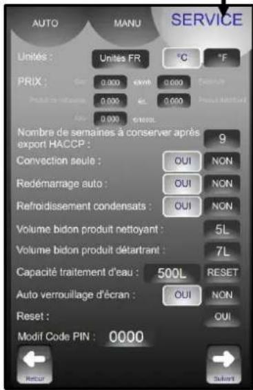 Vulcan TCM-61G - PARAMETRES CLIENT - 3
