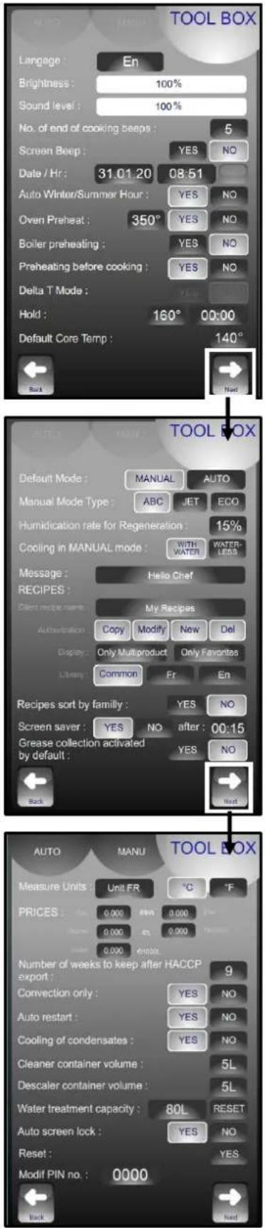 Vulcan TCM-102G - CLIENT PARAMETERS - 1