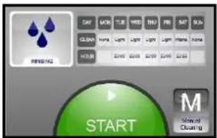 Vulcan TCM-101E - "AUTO" CLEANING (cleaning programmed every day of the week): - 5