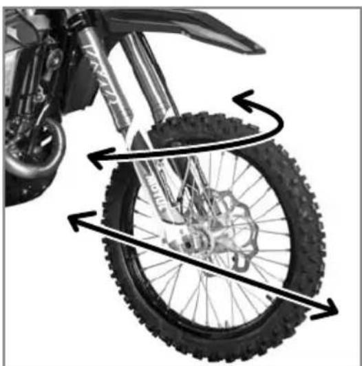 Sherco 500 SEF (2024) - CONTRôle DU JEU DES ROULEMENTS DE DIRECTION - 1
