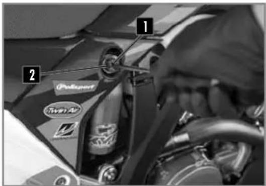 Sherco 500 SEF (2024) - AJUSTE DE LA COMPRESION A BAJA VELOCIDAD DEL AMORTIGUADOR - 1