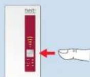 AVM FRITZ!Repeater 1750E - FRITZ!WLAN Repeater 1750E met een druk op de knop met WiFi verbinden - 3
